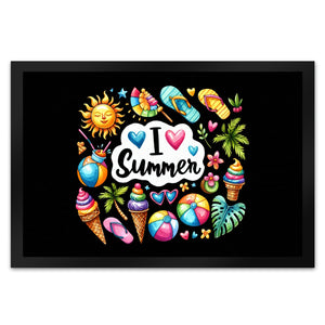 Endlich Sommer Fußmatte in 35x50 cm mit Spruch I love Summer