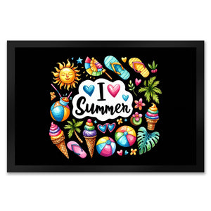 Endlich Sommer Fußmatte in 35x50 cm mit Spruch I love Summer