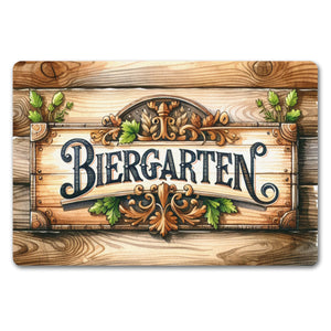 Biergarten Fußmatte in 35x50 cm ohne Rand