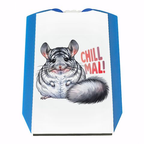 Pummeliges Chinchilla Parkscheibe mit Spruch Chill mal