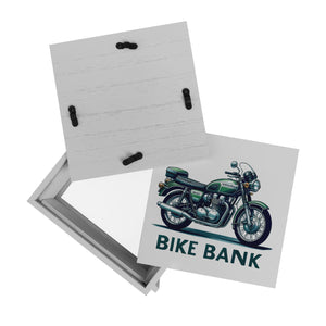 Retro Touring Motorrad Spardose mit Spruch Bike Bank