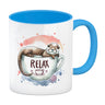 Schlafender Otter Kaffeebecher mit Spruch Relax Tasse