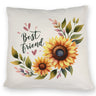 Beste Freundin Sonnenblume Kissen mit Spruch Best friend