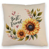 Beste Freundin Sonnenblume Kissen mit Spruch Best friend