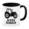 Traktor Kaffeebecher mit Spruch Ackerdemiker