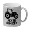 Traktor Kaffeebecher mit Spruch Ackerdemiker