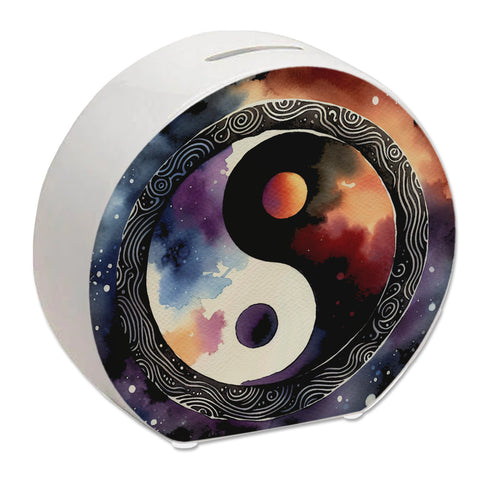 Yin und Yang Aquarell Spardose