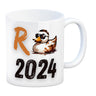 Ente mit Sonnenbrille Kaffeebecher mit Spruch Rente 2024