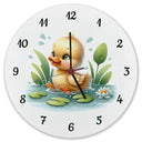 Planschente Ente Wanduhr