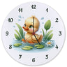 Planschente Ente Wanduhr