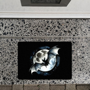 Fledermaus im Mondlicht Fußmatte in 35x50 cm ohne Rand