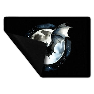 Fledermaus im Mondlicht Fußmatte in 35x50 cm ohne Rand
