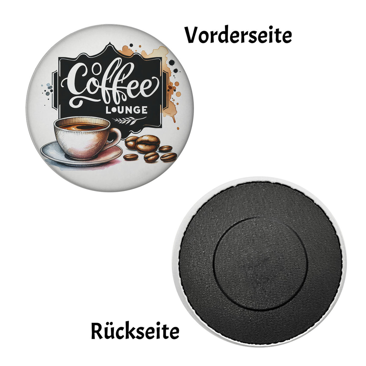 Coffee Lounge Magnet rund