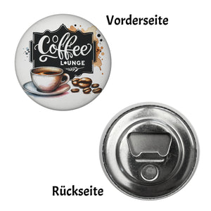 Coffee Lounge Magnet rund