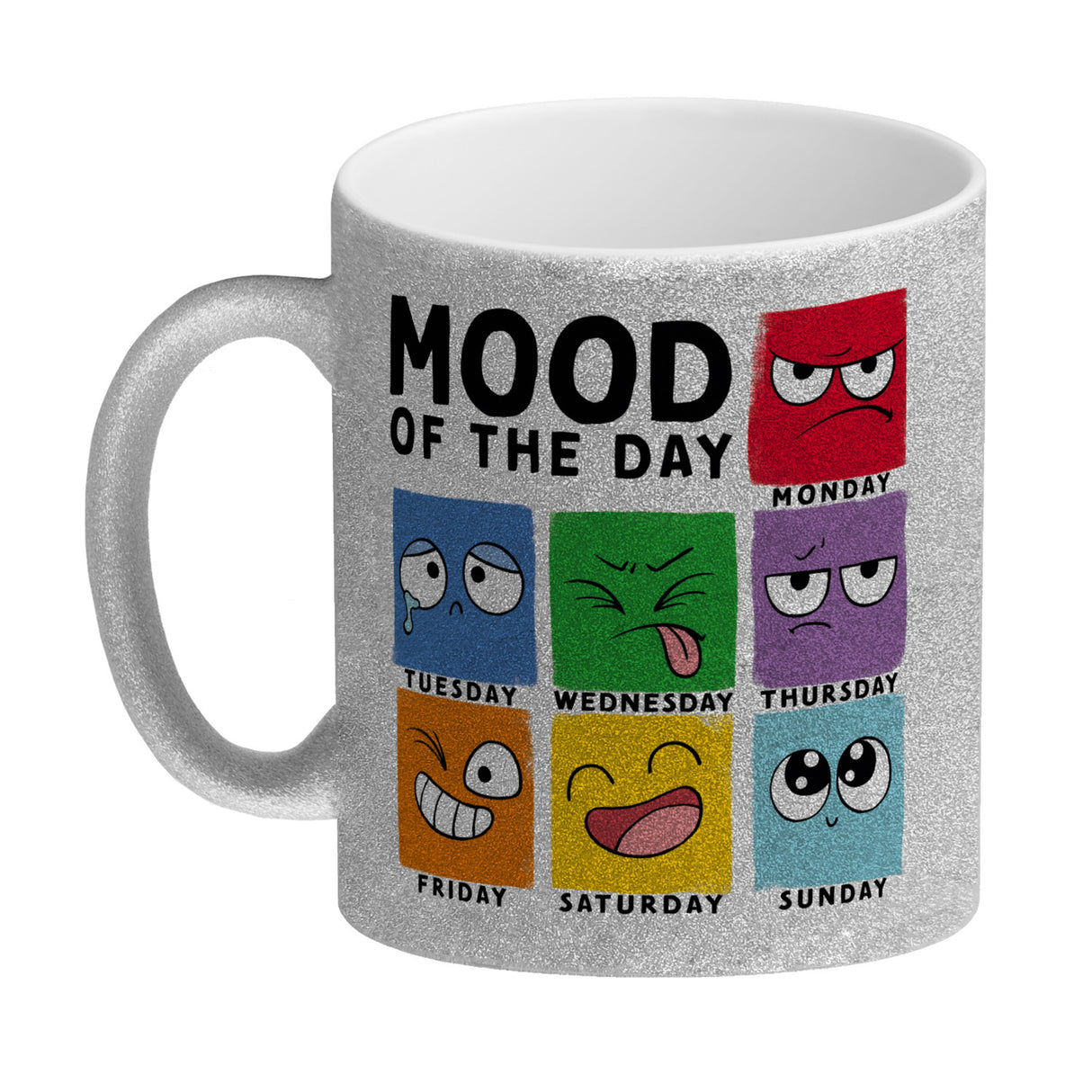 Emotionen Kaffeebecher mit Spruch Mood of the Day