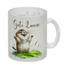 jubelnder Lemming Kaffeebecher mit Spruch Gute Laune