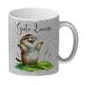 jubelnder Lemming Kaffeebecher mit Spruch Gute Laune