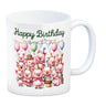 Schweine Party Kaffeebecher mit Spruch Happy Birthday