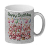 Schweine Party Kaffeebecher mit Spruch Happy Birthday