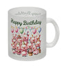 Schweine Party Kaffeebecher mit Spruch Happy Birthday