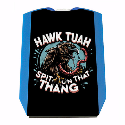 Hawk Tuah Falke mit Regenwurm Parkscheibe mit Spruch Spit on that thang