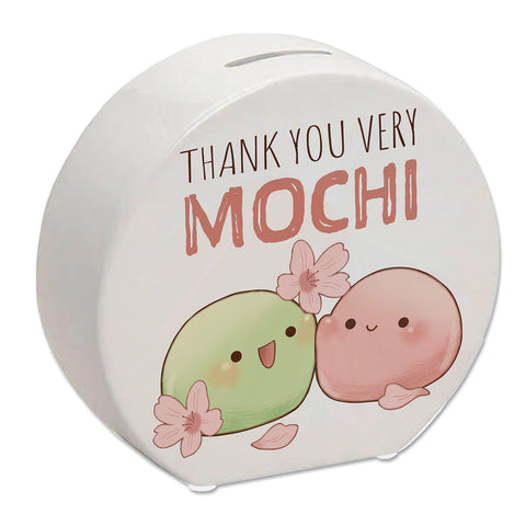 Mochi Spardose mit Spruch Thank you very Mochi