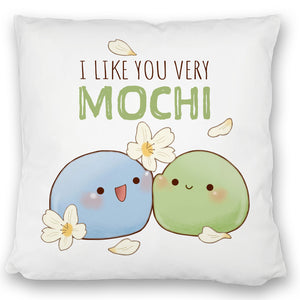 Mochi Freunde Kissen mit Spruch I like you very Mochi