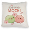 Mochi Paar Kissen mit Spruch I love you very Mochi