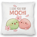 Mochi Paar Kissen mit Spruch I love you very Mochi