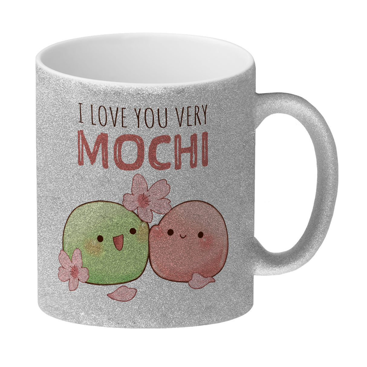 Mochi Paar Kaffeebecher mit Spruch I love you very Mochi