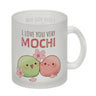 Mochi Paar Kaffeebecher mit Spruch I love you very Mochi