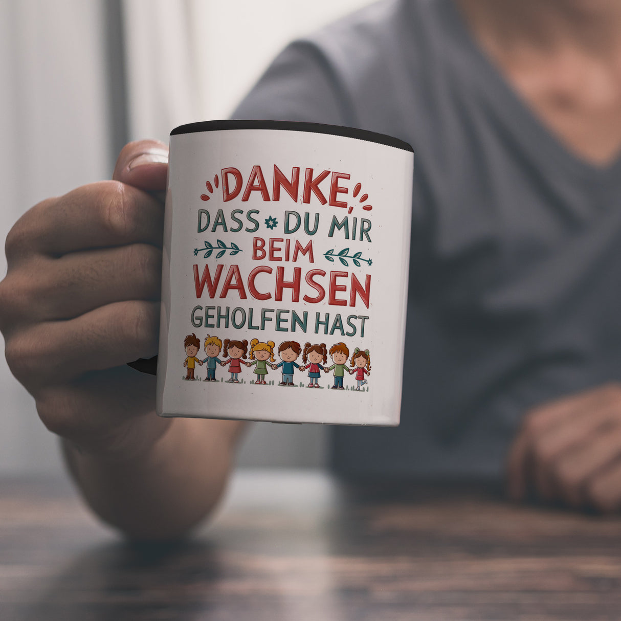 Danke, dass du mir beim Wachsen geholfen hast Kaffeebecher