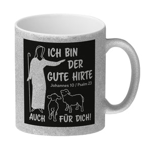 Johannes 10 Psalm 23 Kaffeebecher mit Spruch Ich bin der gute Hirte auch für dich