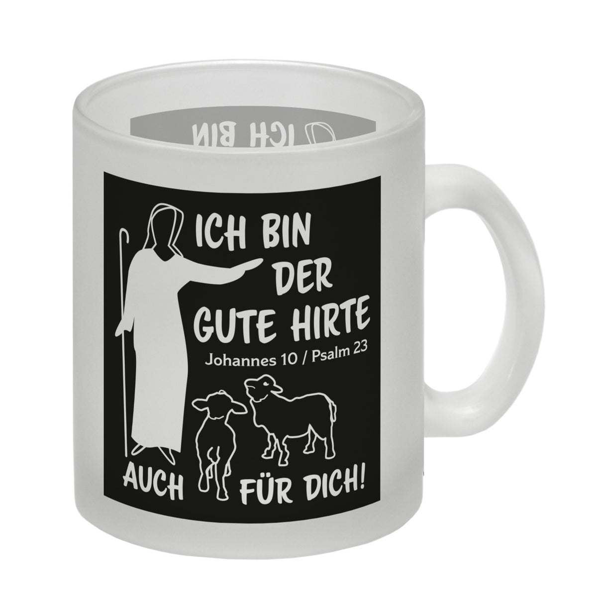 Johannes 10 Psalm 23 Kaffeebecher mit Spruch Ich bin der gute Hirte auch für dich