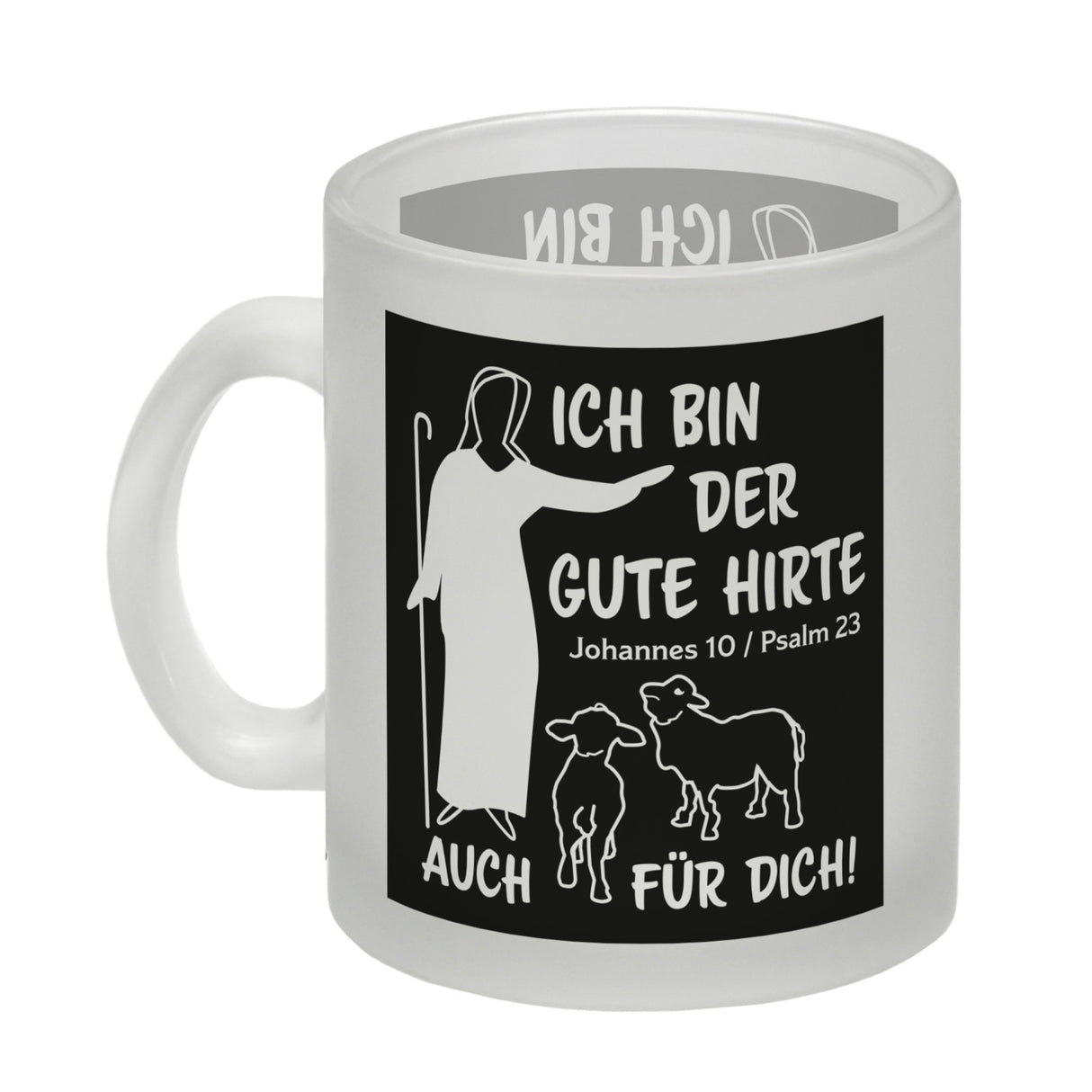 Johannes 10 Psalm 23 Kaffeebecher mit Spruch Ich bin der gute Hirte auch für dich