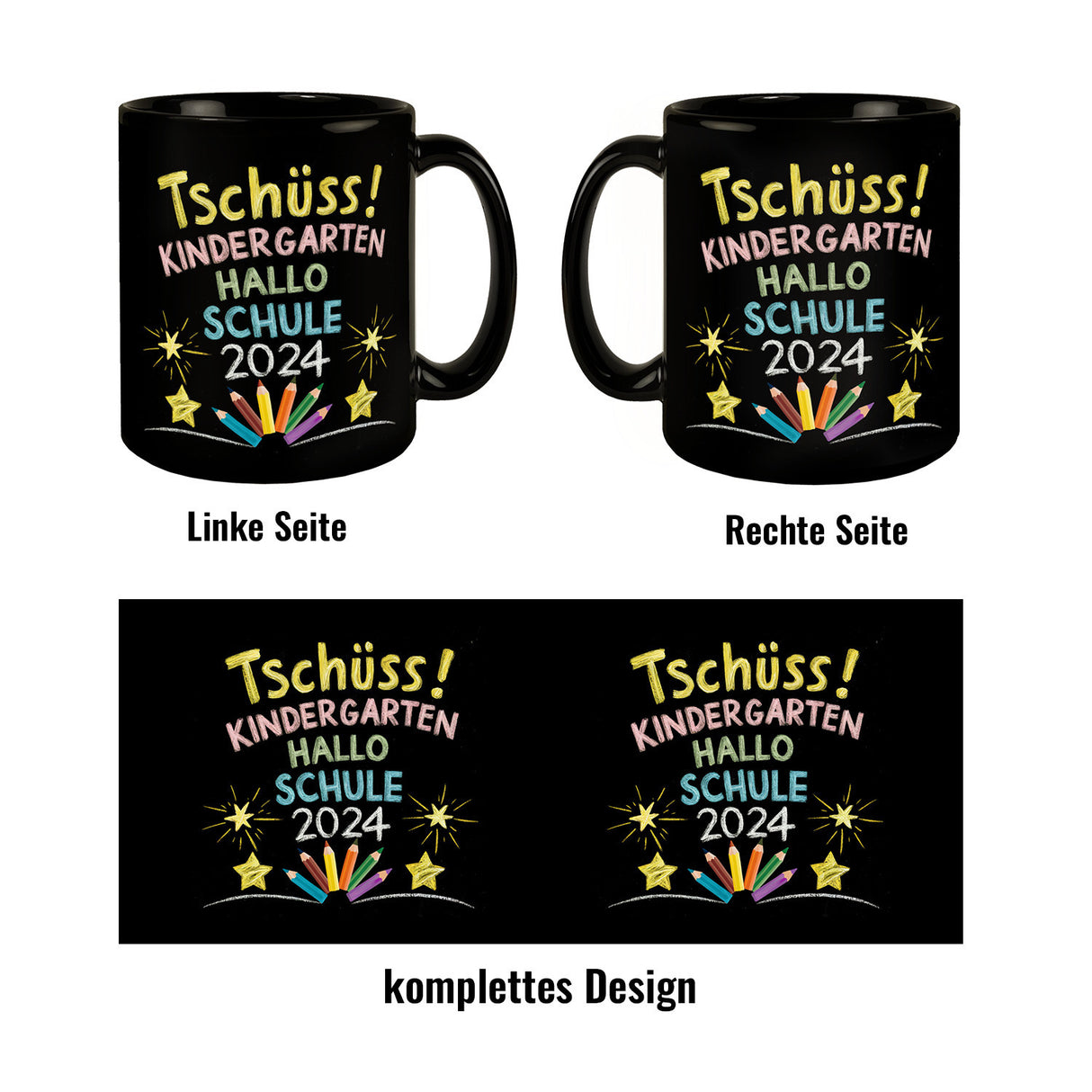 Tschüss Kindergarten Hallo Schule 2024 - Tasse