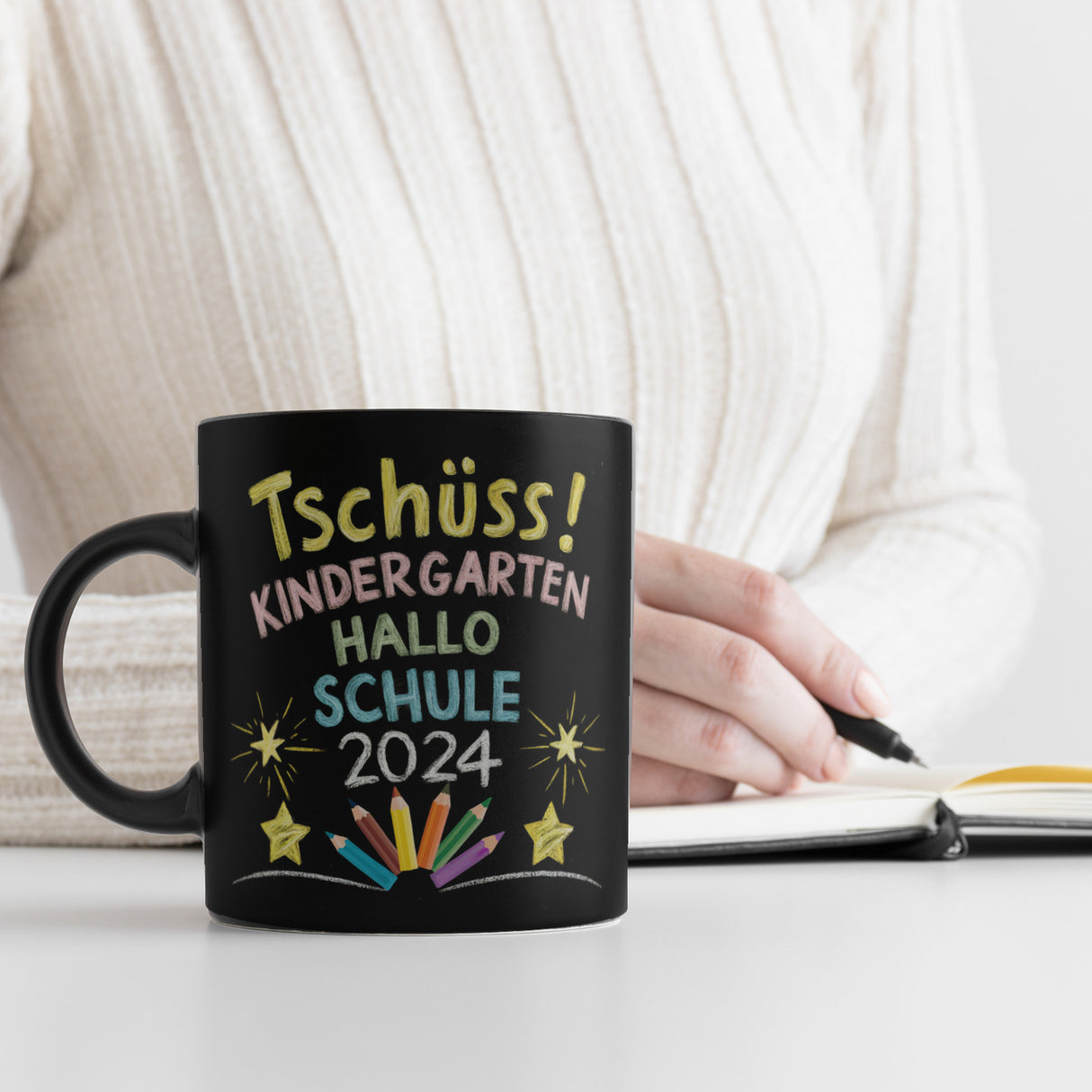 Tschüss Kindergarten Hallo Schule 2024 - Tasse