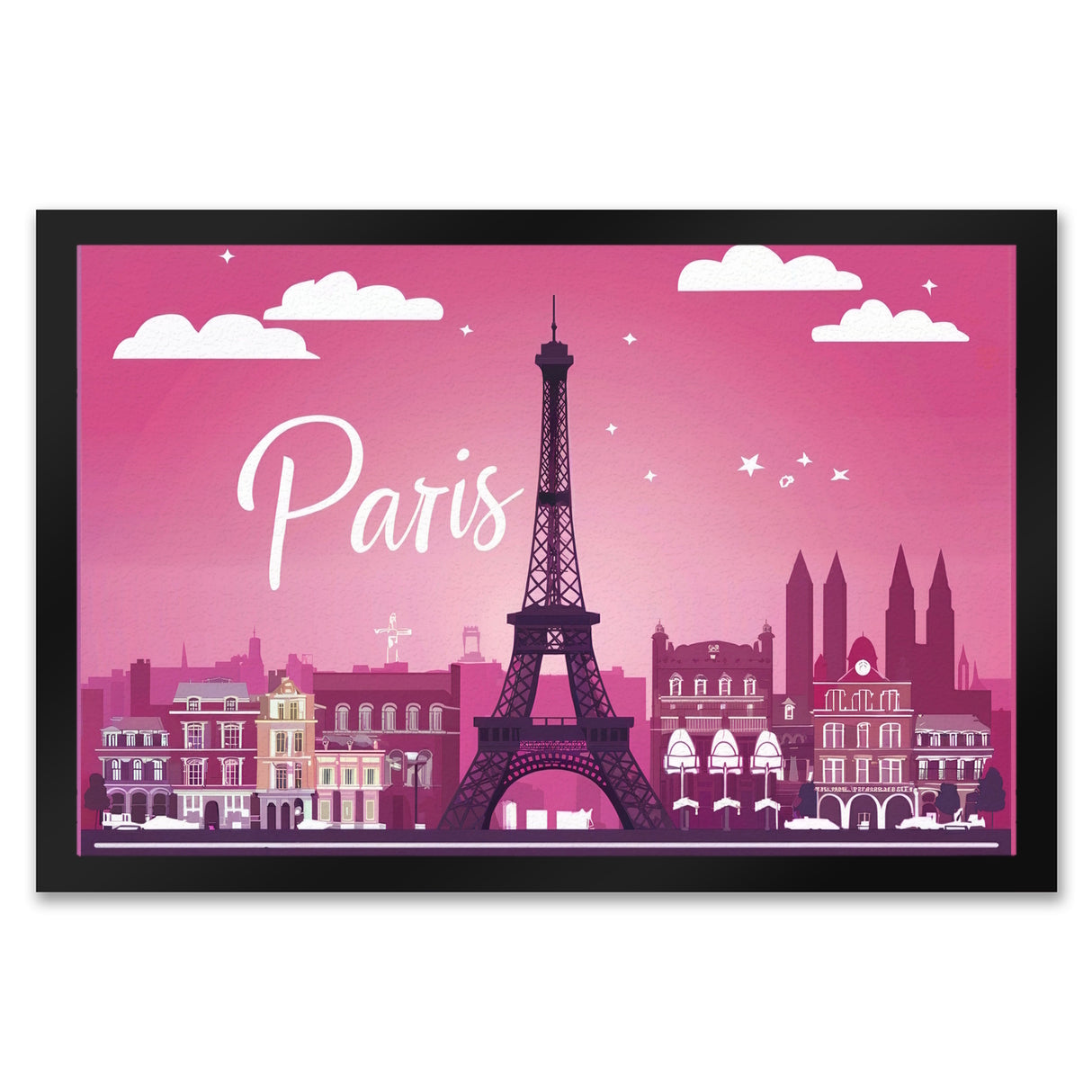 Paris Skyline Fußmatte in 35x50 cm