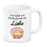 Jelly & Friends Muschel Kaffeebecher mit Spruch Ich geb‘ dir schalenweise Liebe