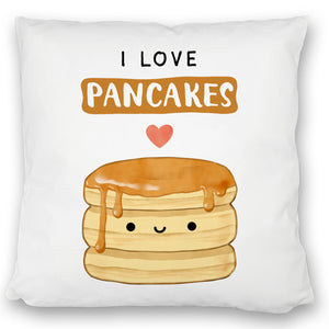 Pancake Kissen mit Spruch I love pancakes