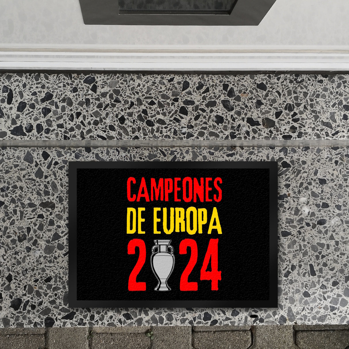 Spanien Europameister 2024 Fußmatte in 35x50 cm mit Spruch Campeones de Europa 2024