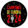 Spanien Europameister 2024 Wanduhr mit Spruch Campeones de Europa 2024