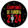 Spanien Europameister 2024 Wanduhr mit Spruch Campeones de Europa 2024