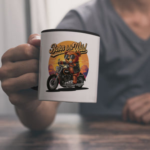 Bär auf Motorrad Kaffeebecher - Born to be Wild