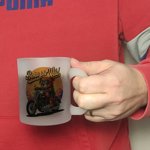 Bär auf Motorrad Kaffeebecher - Born to be Wild