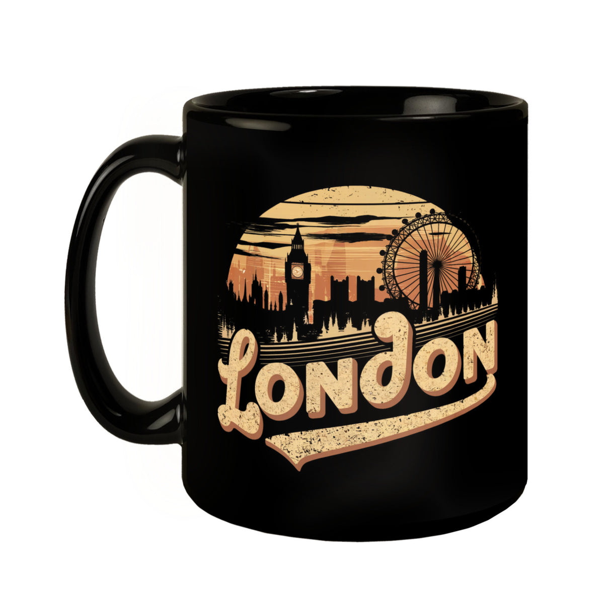 Skyline Londons bei Sonnenuntergang - London Tasse