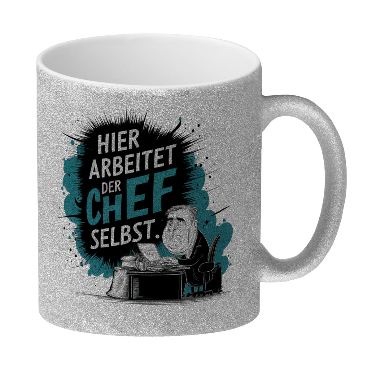 Hier arbeitet der Chef selbst - Kaffeebecher