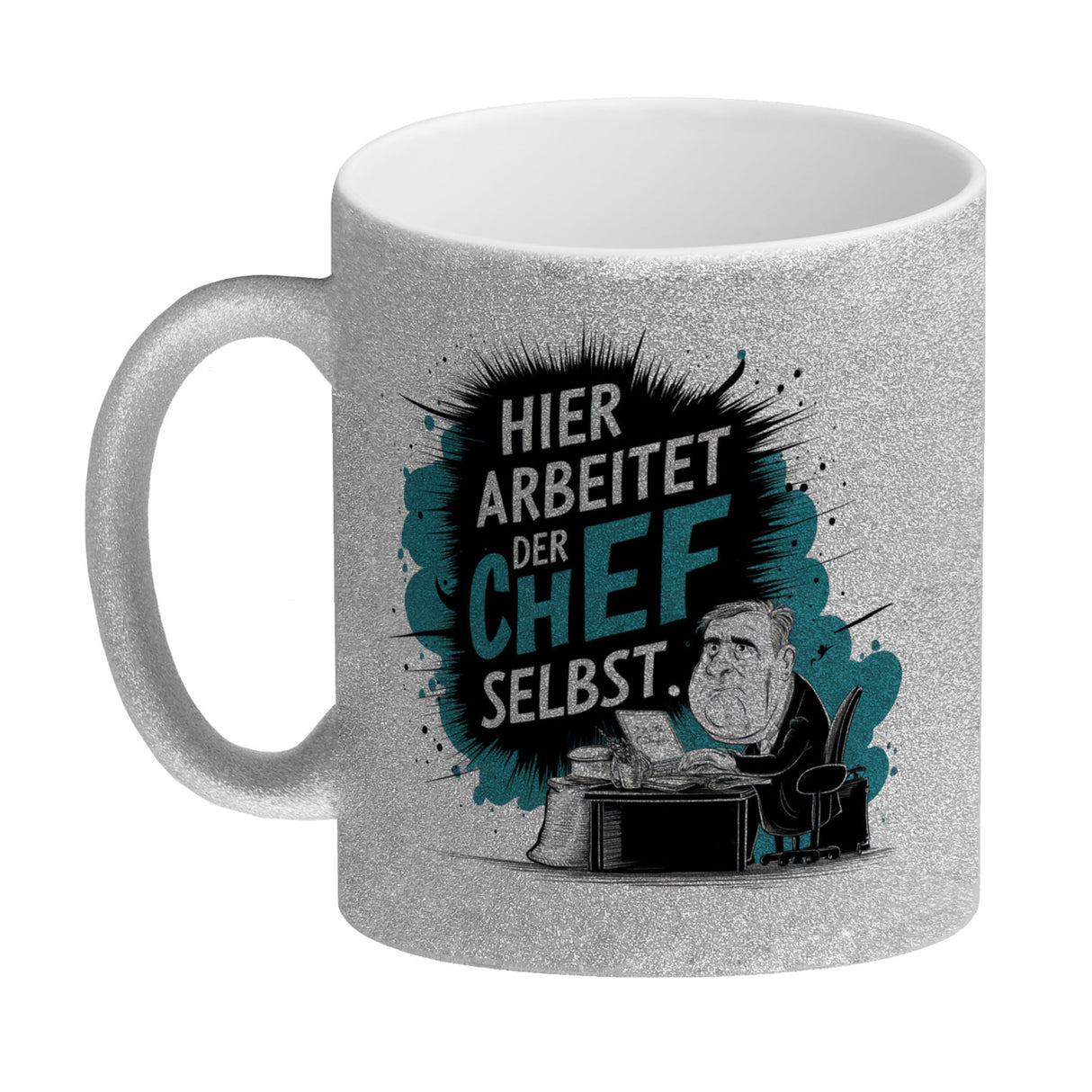 Hier arbeitet der Chef selbst - Kaffeebecher