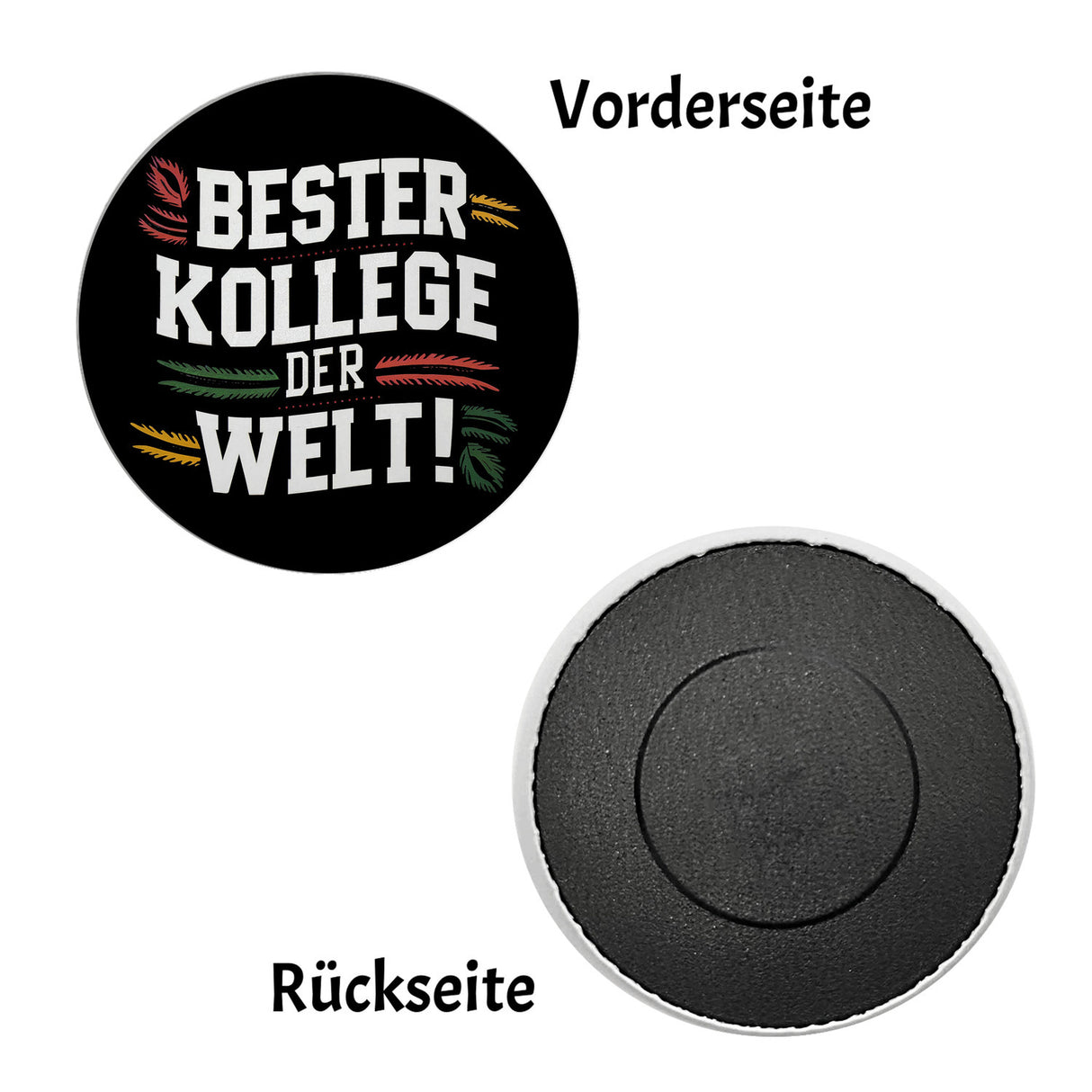 Bester Kollege der Welt - Runder Magnet