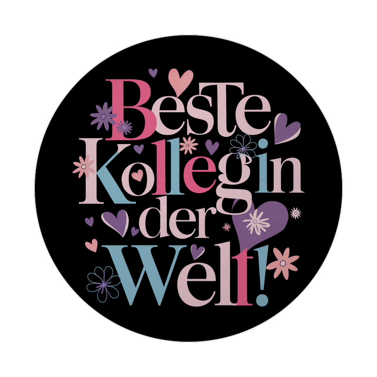 Beste Kollegin Magnet rund